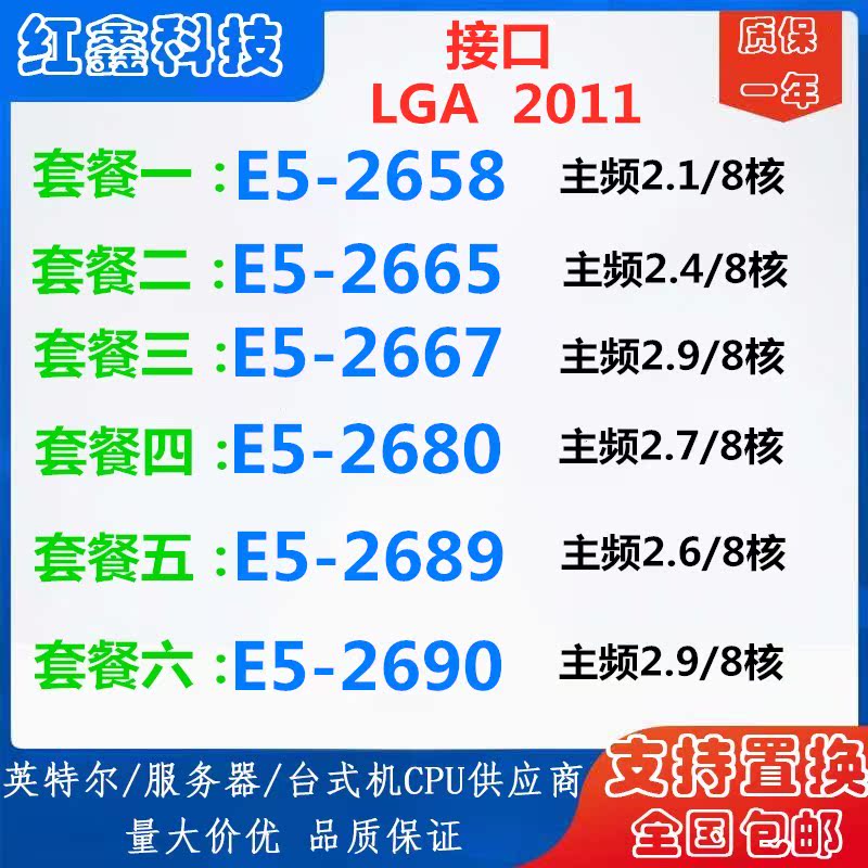 E5 2658 2665 2665 2680 2680 2690 2689 2670 2650 2660 C2 CPU positive