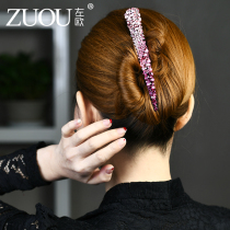 Horn clip rhinestone simple and wild duckbill clip Korean adult dish hair woman mother hairpin word clip large horizontal clip