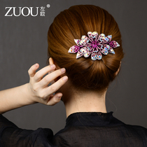 Spring clip a large ponytail clip Korean rhinestones simple elegant hair clip back head head hair mother hair accessories