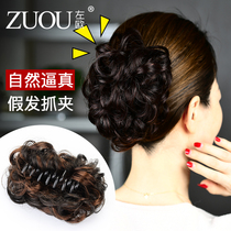 Wig big hairclip grab Chuck hairclip hair hair hair artifact card female floral headdress Hairband mothers back of the head