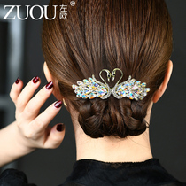Clip headdress hairclip head clip simple mother Korean version of womens hair large horizontal clip Crystal top clip