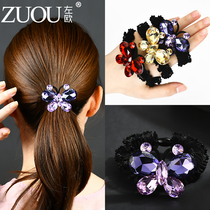 Tie hair tie Hairband simple adults do not hurt hair Crystal Diamond Korean version of female high elastic durable thick hair rope