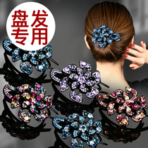 Hairclip female Korean duckbill headdress plate hair back of the head large plate hair grab clip rhinestone hairpin flower top clip