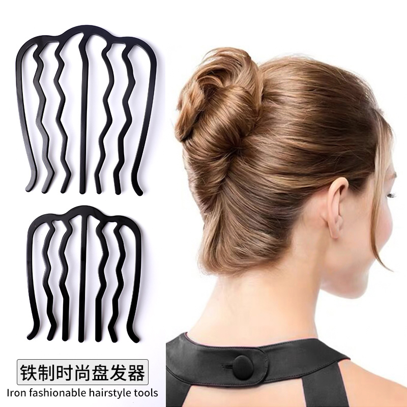 Disc hair styler inserted with female ball head concise temperament u-shaped hairpin hairpin hairpin with hairpin 2023 new