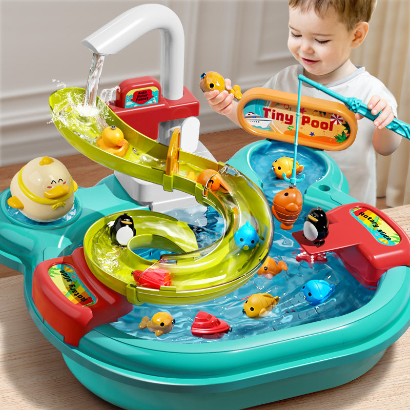 Fishing baby Toys 1 1 2 year olds 3 boys 5 puzzle children Two weeks and half boys 4 Birthday Gifts 6 Girls-Taobao