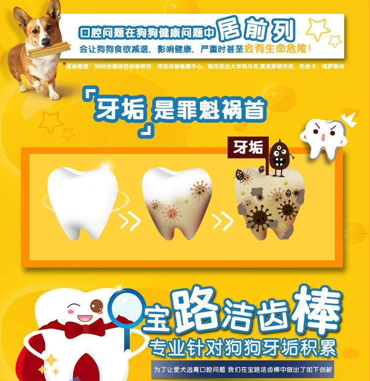 Baolu chó ăn nhẹ chó nhỏ và vừa trưởng thành răng chó Teddy Bomei mol mol huấn luyện chó 75g * 12 túi đồ ăn nhẹ thú cưng - Đồ ăn vặt cho chó thức an cho chó bao 20kg