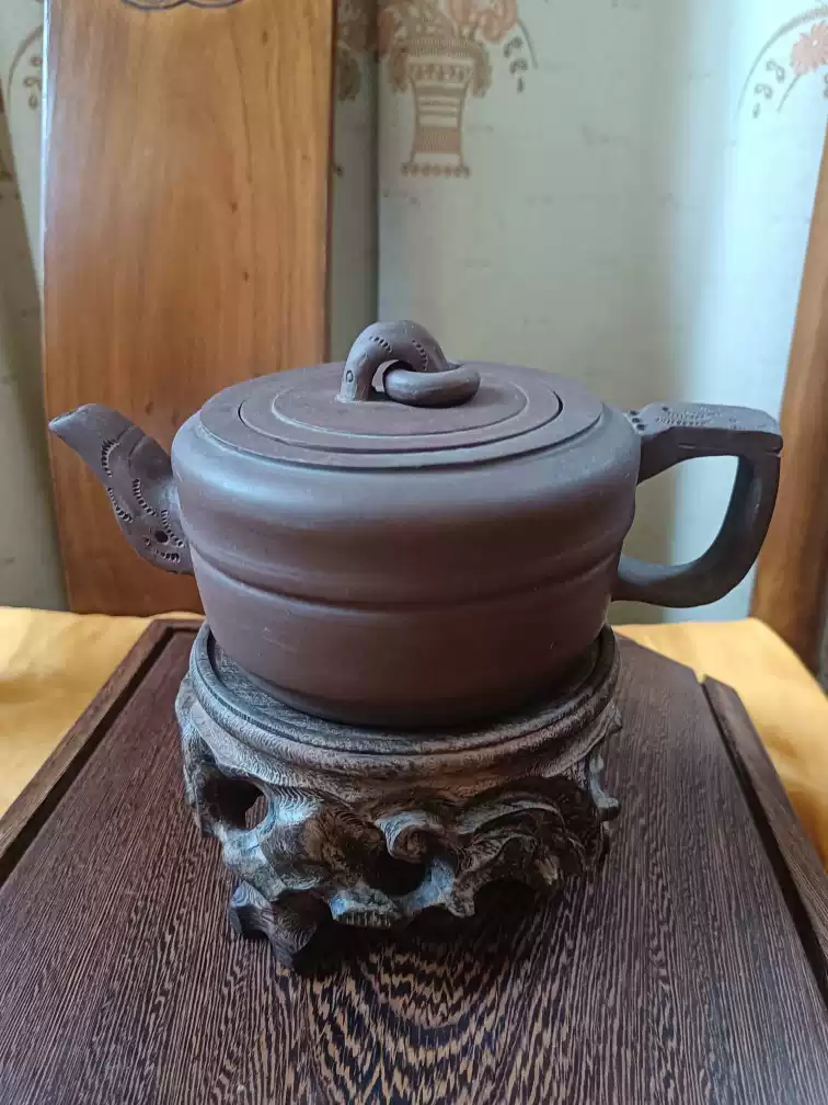 文革宜兴紫砂壶老一厂工人朱爱仙大集玉壶大容量老旧茶壶