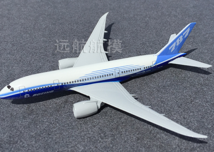 Đặc biệt cung cấp mô hình máy bay hợp kim tĩnh Boeing B787-8 nguyên mẫu mô phỏng máy bay chở khách 15CM mô hình con vật