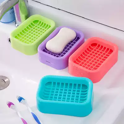 Double-layer practical drain fertilizer box incense box grid fertilizer box Creative plastic incense box Laundry supplies