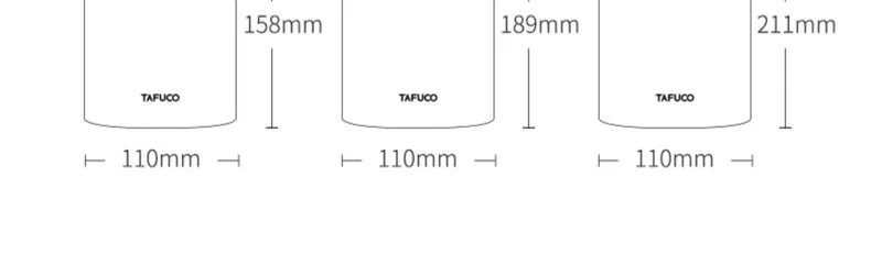 Mới Nhật Bản Taifu nồi nấu cao không gỉ nồi hầm bằng thép không gỉ 316 Siêu dài hầm 24 giờ cháo cách nhiệt hộp ăn trưa - Hộp cơm điện sưởi ấm