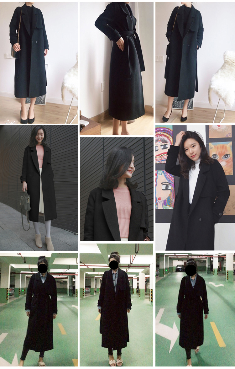 Áo khoác len nữ dài phần phiên bản Hàn Quốc 2018 mới học sinh mùa đông dày áo khoác len cardigan
