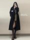 Black Trench Coat for Women, Mid-Length, 2025 New Style, Early Spring and Autumn, British Style, Popular This Year, Thin Coat for Petite Figures