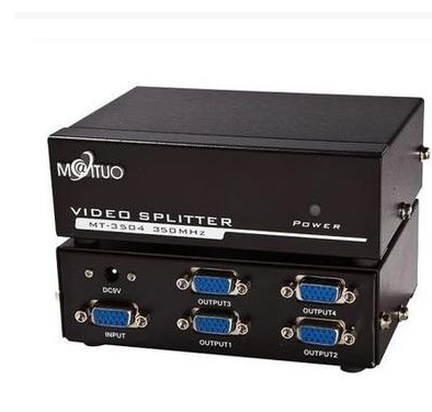 MT-3504vga distributor 1 min 4 HD video divider 1 in 4 computer splitter 1 in 4 out