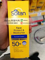 UK purchases Boots Soltan adult facial moisturizing sunscreen cream SPF50 clear and not greasy