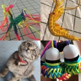 Плетеный браслет из красной нити ручной работы, ремешок, подвеска