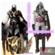 Assassin Creed 3 Quần áo COSPLAY Sát thủ tùy chỉnh nạp 2 thế hệ quần áo nam Ezio đốm đen và trắng trang phục cosplay