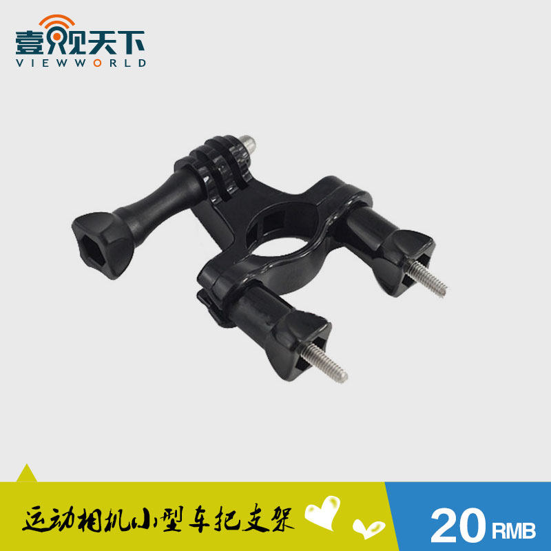 One view of the world gopro accessories action camera riding motorcycle handle tube diameter bracket original bike clip