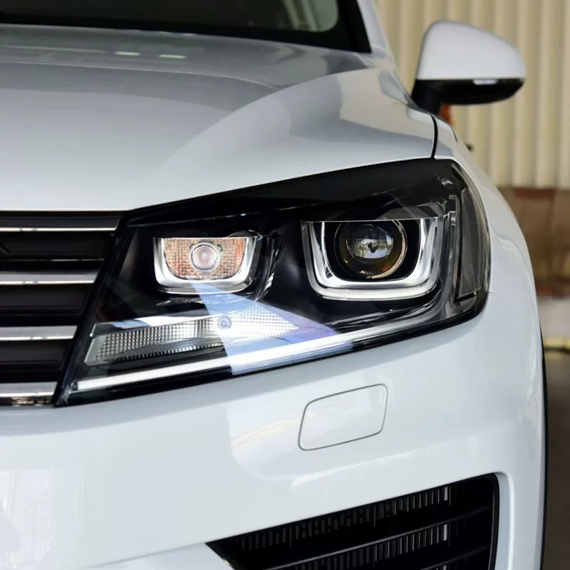 Подходящие по размеру крышка головного света автомобиля Volkswagen Touareg для 16-18 года выпуска, корпус настольной лампы Volkswagen Touareg, маска настольной лампы