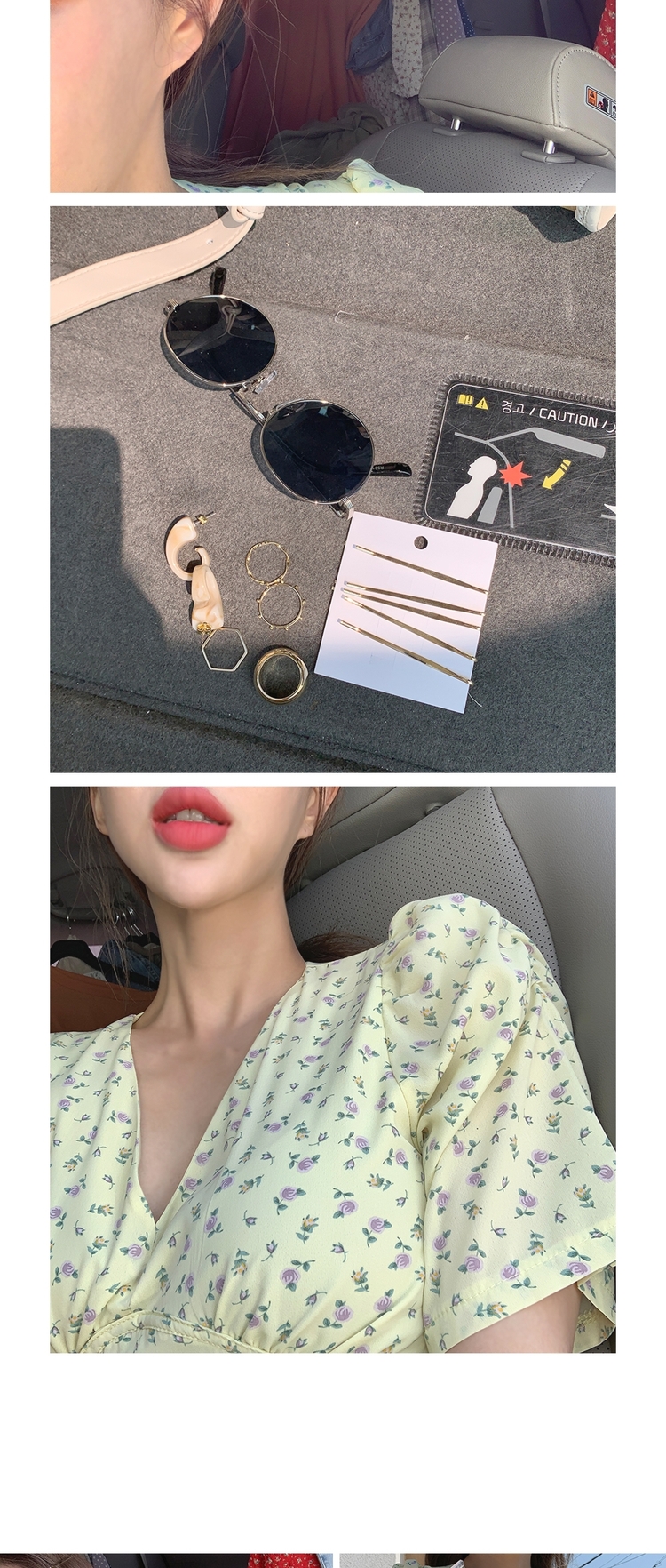 "Fairy Ann" Hàn Quốc mua quần áo của phụ nữ Mộc Lan. Có thể chiếc váy hoa nhỏ tươi - Váy eo cao váy ôm body