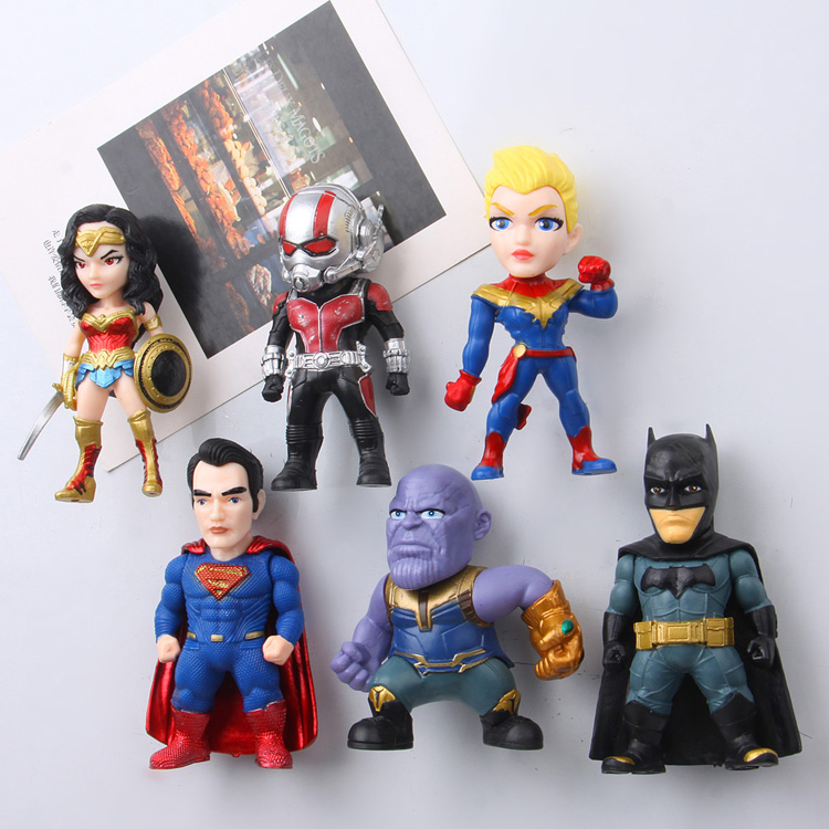 6 Theater Avengers Characters Refrigerator stickers People steel Man comeback superhero magnets never to fall magnetic