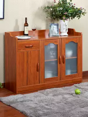 Dining cabinet Tea cabinet storage cabinet Solid wood color living room modern minimalist kitchen cabinet Dining cabinet side cabinet Tea cabinet cabinet