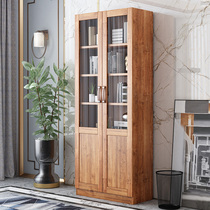 Bookcase minimalist modern book room with glass door bookshelf combined shelve for home floor living room storage display cabinet