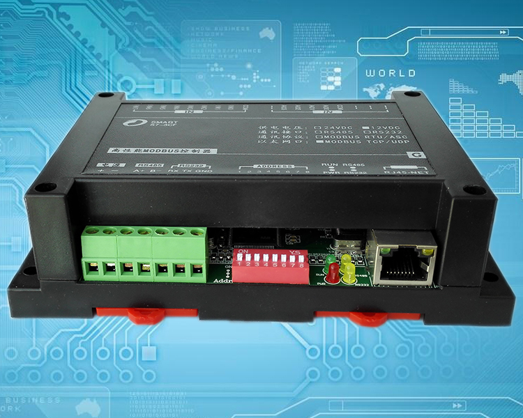 16AI analog input 4-20mA 0-10V Ethernet RTU module 0 1% accuracy ADC acquisition transmission