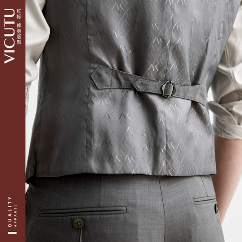 Шерстяной комфортный жилет, пиджак классического кроя, облегающий крой