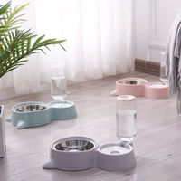 Zeze Cat Bowl, Dog Bowl Double Bow