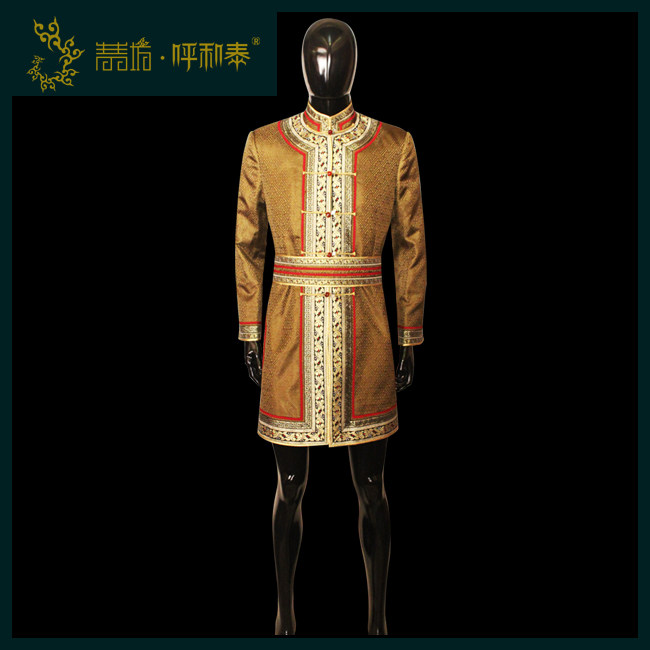 (Qingqingfang, Hetai)Custom Mongolian fashion dress Ethnic dress improved traditional original design