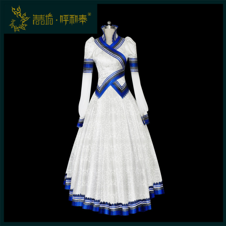 Customized Mongolian fashion dress Mongolian wedding dress Mongolian wedding dress original design