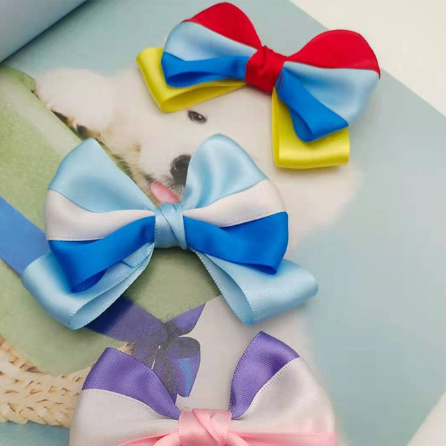 Pet bow Snow White hairpin Disney hairpin Teddy Yorkshire VIP top clip hairpin hairpin