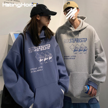 (2021 Autumn New) overszie Tide brand lovers clothes loose bf wind lazy hooded clothes men