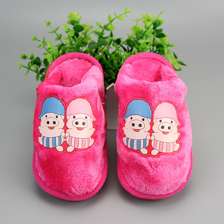 Pantoufles enfants en suède pour hiver - Ref 1020276 Image 51