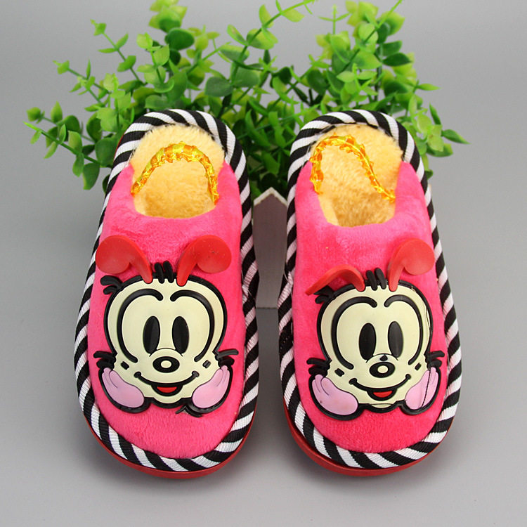 Pantoufles enfants en suède pour hiver - Ref 1020276 Image 46