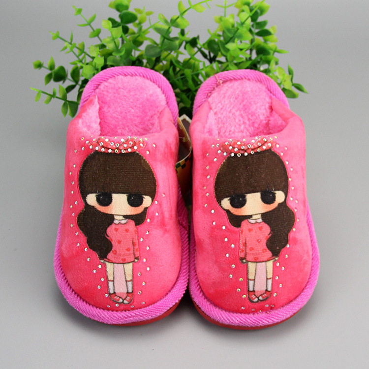 Pantoufles enfants en suède pour hiver - Ref 1020276 Image 63