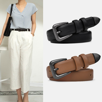Belt womens jeans all-match trendy summer decorative belt female genuine leather top layer cowhide fashion casual jeans belt