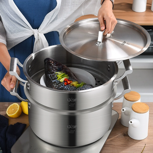 Германский крупный пароход сгущенный 304 Домохозяйство из нержавеющей стали 2 Трех слоисты