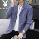 Playboy mùa xuân nam dệt kim Cardigan Jacket 2020 Xu hướng Out đầu mặc một chiếc áo len.