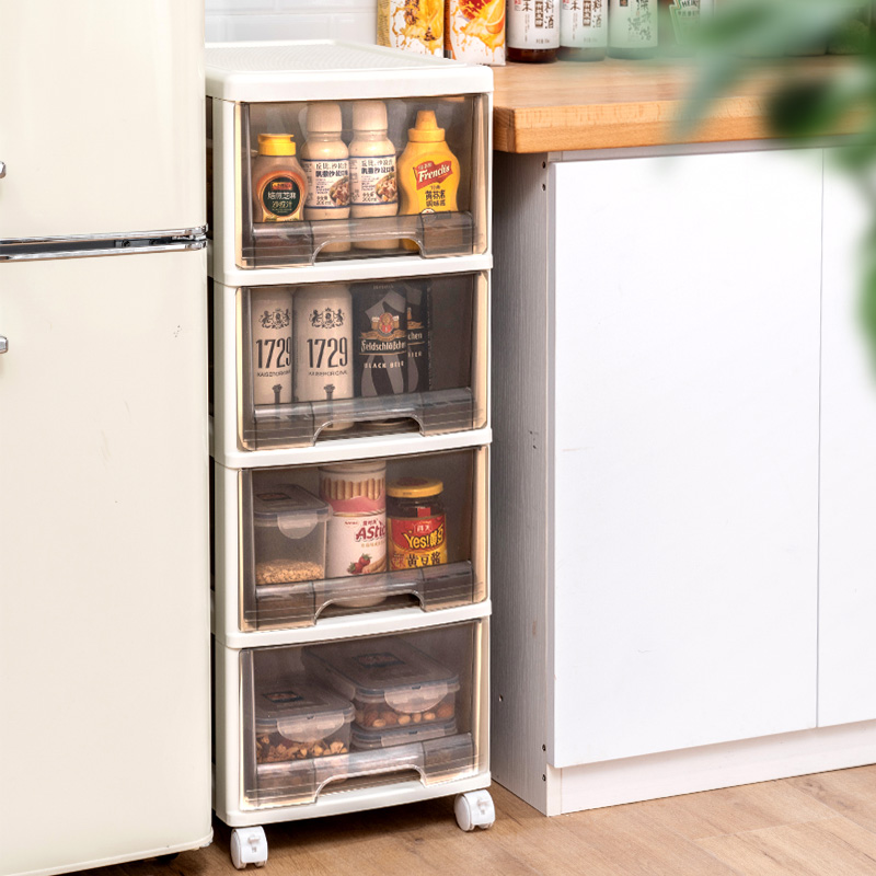 Kitchen Shelve Supplies Plastic Home Large Full Multilayer Floor Removable Dish Cutlery Overall Cupboard God