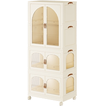 Baby wardrobe baby small wardrobe childrens folding storage cabinet installation-free storage box clothes plastic cabinet storage rack