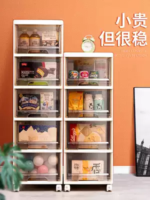 Snack storage box drawer storage box toy cabinet sundries basket household food plastic transparent storage box