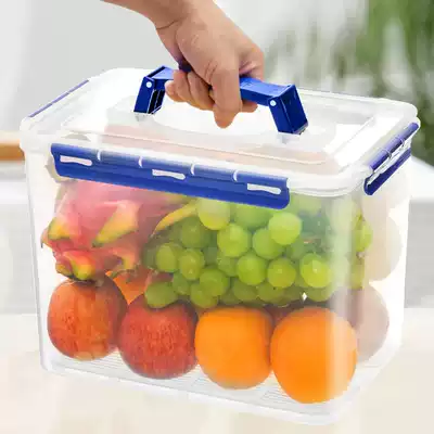 Refrigerator fruit and vegetable preservation storage box large-capacity household kitchen rectangular food storage sealed finishing box