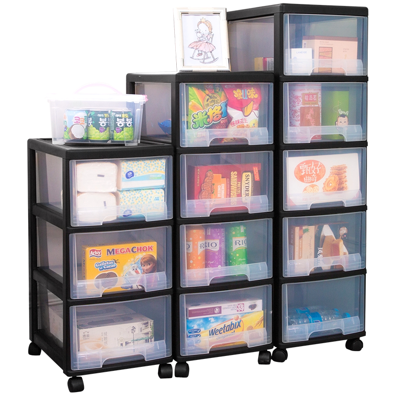 Download jeko storage box plastic drawer storage cabinet toy storage box clothes storage box transparent ...