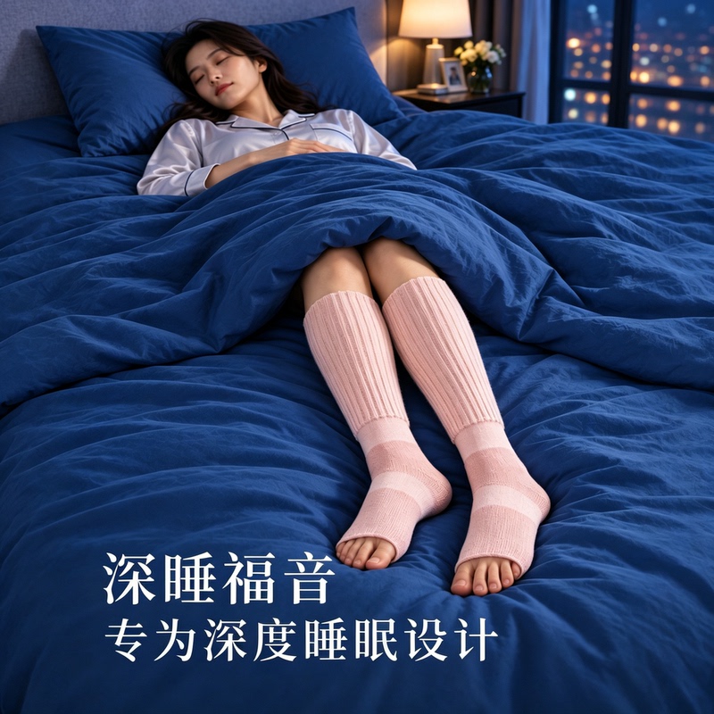 Shenxibao Socks for Women to Wear While Sleeping, Special Sleep Socks, Long Socks, Loose and Non-Tight, Warm and Non-Slip Calf Socks
