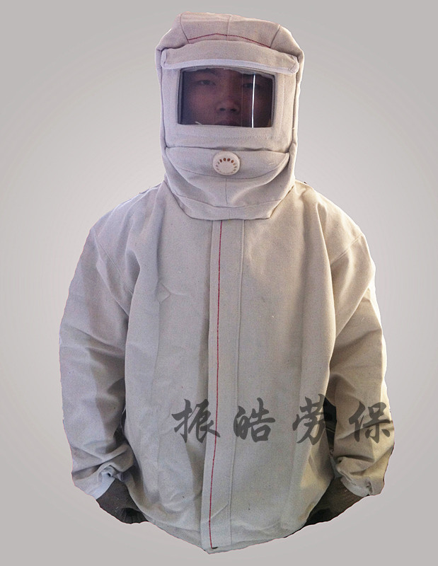 Sand blasting sand cap dust mask face mask full spray protective cap protective head cover plastic spray mask sand blasting suit