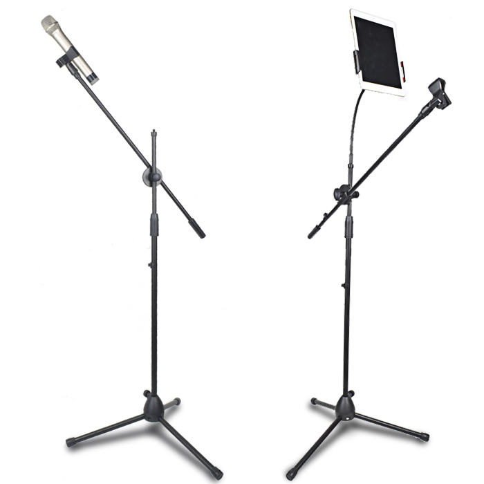 Three-foot stage microphone holder on floor microphone holder to perform handheld wireless microphone capacitive microphone holder