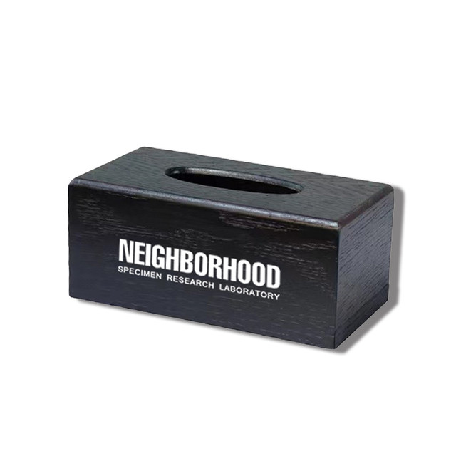 Trendy brand NEIGHBORHOOD wooden creative retro cardboard box home living room tea table tissue simple storage box