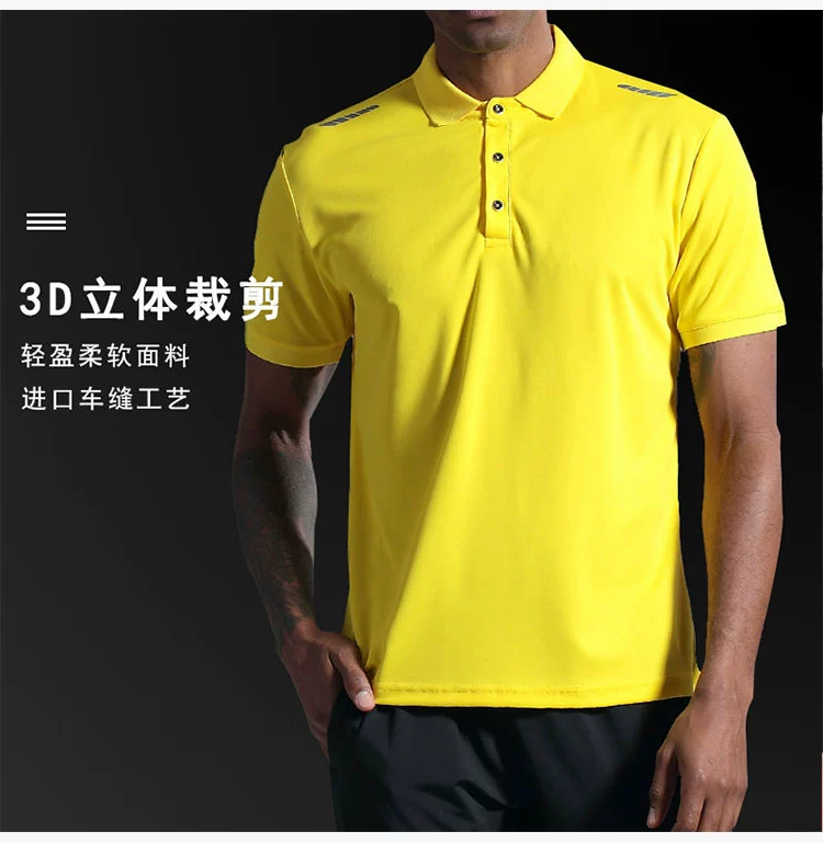 Áo thể thao POLO nam và nữ vài chiếc áo thun nhanh khô tay áo ngắn tay thoáng khí chạy lỏng nhóm tùy chỉnh LOGO - Áo polo thể thao