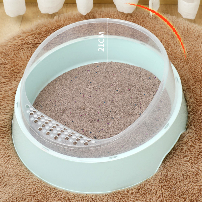 Cat Litter Basin Kitty Supplies Cat Toilet Juvenile Cat Large Open Cat Sandpan Cat Shit Basin Anti-Splash Small plastic